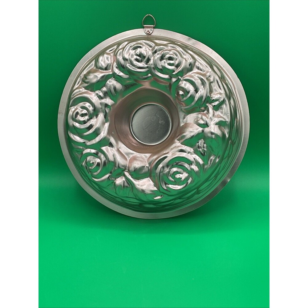 Roses Jello Mold Rose Gold Copper Aluminum 1963 Wall Hangs Too 5 Cup